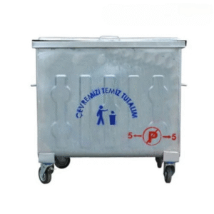 1100 litre metal Çöp konteyneri